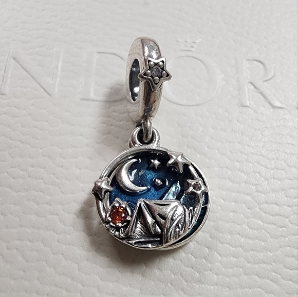 Camping Night Sky Double Dangle Charm - Picture 6 of 9